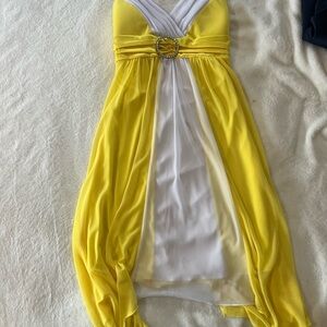 Taboo Yellow Dress with Ring Detail